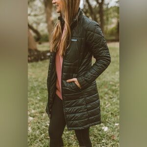 Patagonia Radalie Insulated Quilted Parka in Dark Green